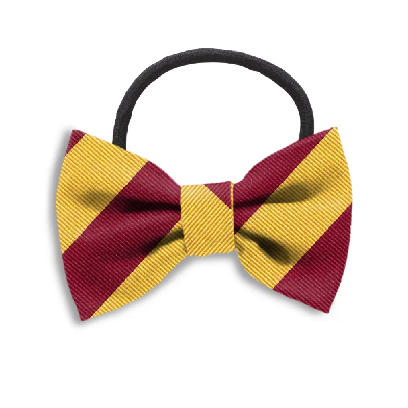 Academy Gold/Maroon - Hair Bows