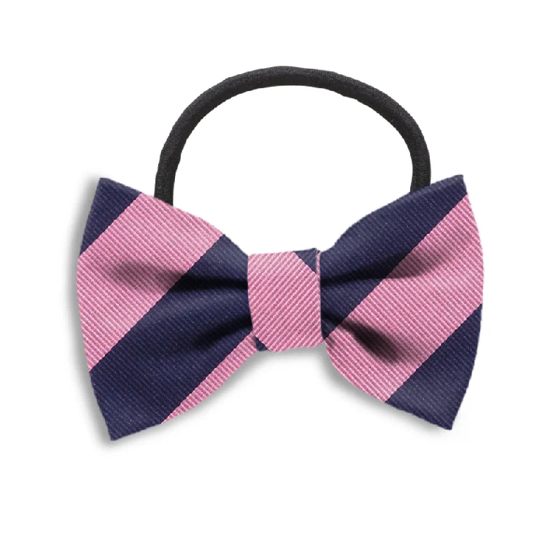 Academy Pink/Navy - Hair Bows