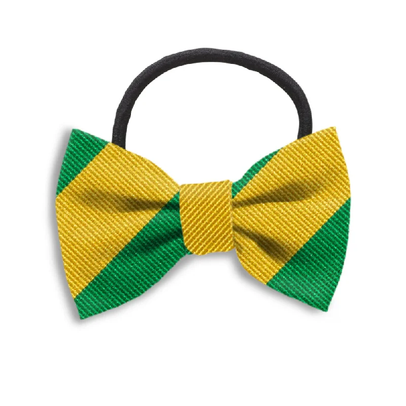 Collegiate Green and Gold - Hair Bows