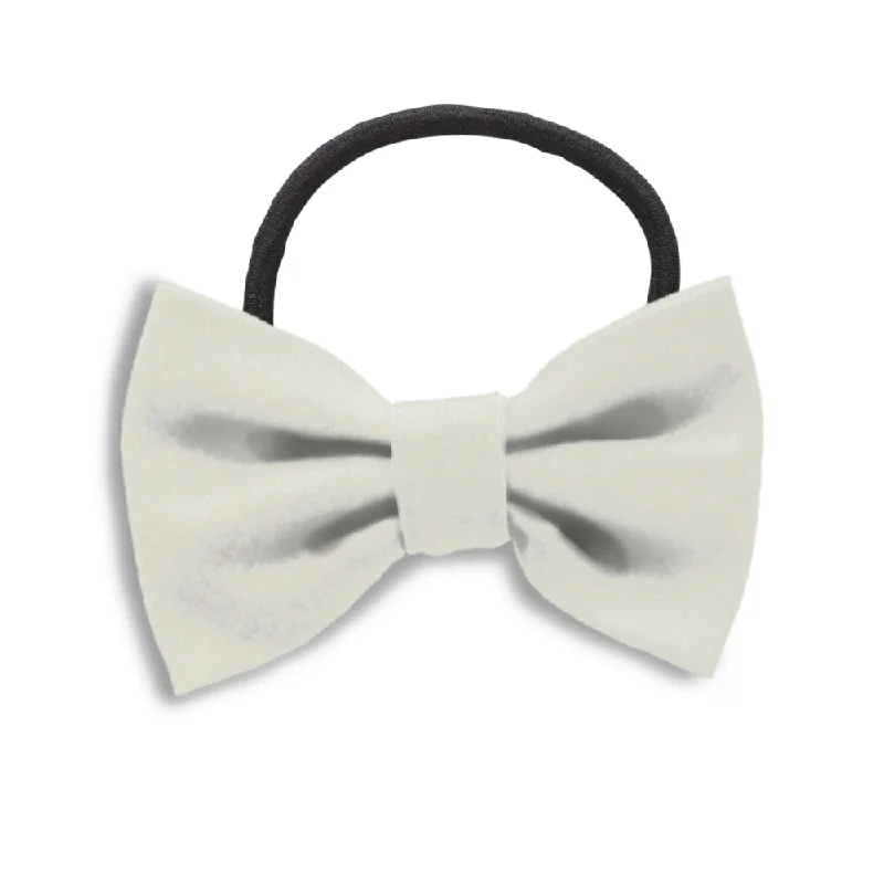 Ivory Charmeuse - Hair Bows