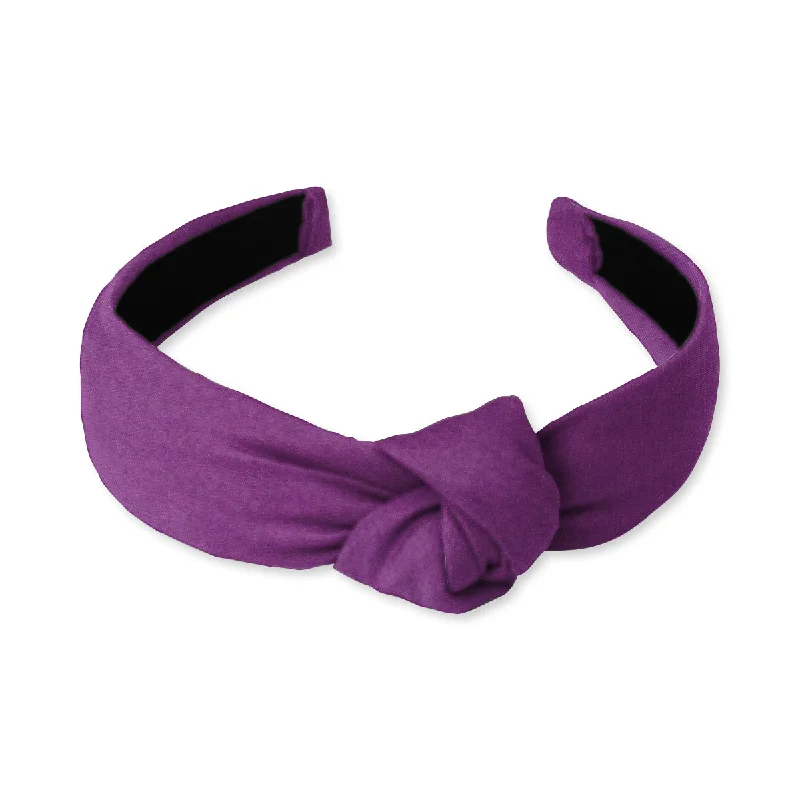 Somerville Plum - Knotted Headband