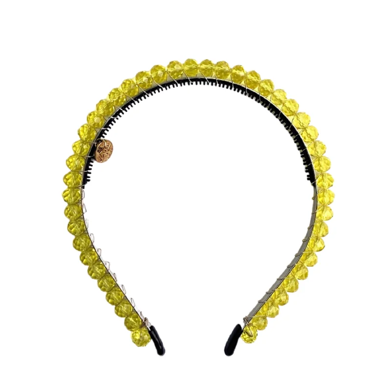 Halo Luxe Crystal Tiara - Lemon