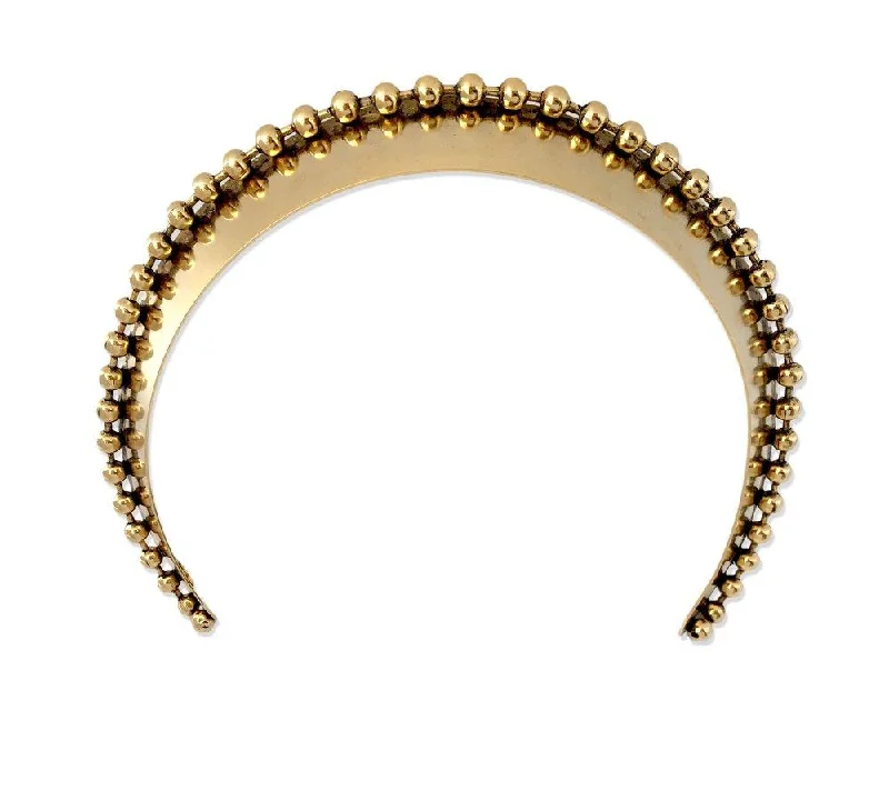 Glossy Ballchain Wide Headband