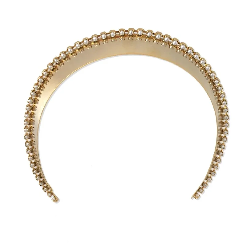 Glossy Pearl Wide Headband