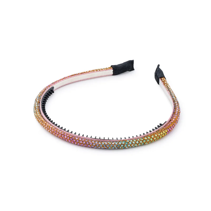 Halo Luxe Ice Crystal Headband - Pastel Multi