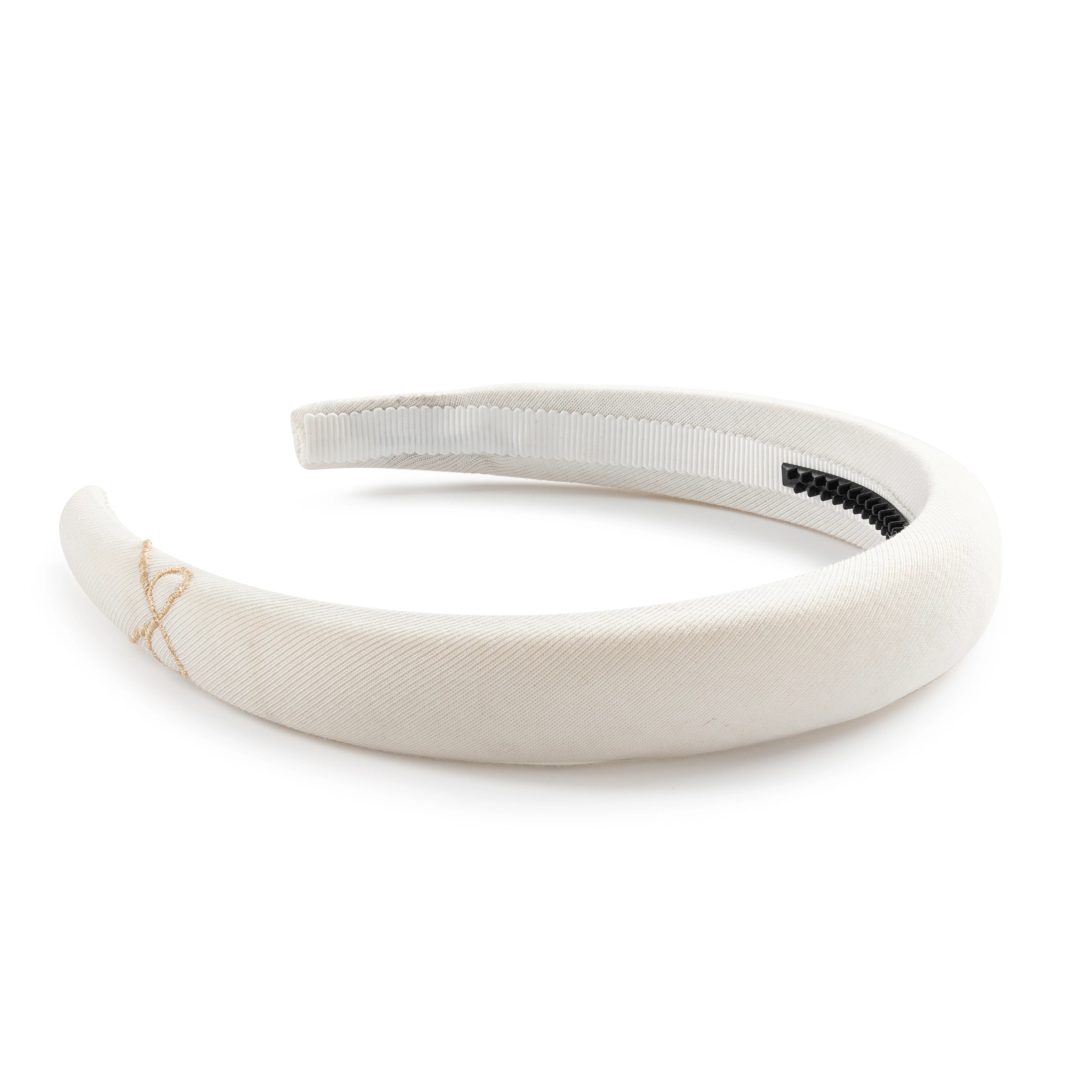 Halo Luxe Marshmallow Signature Bow Logo Padded Headband - White