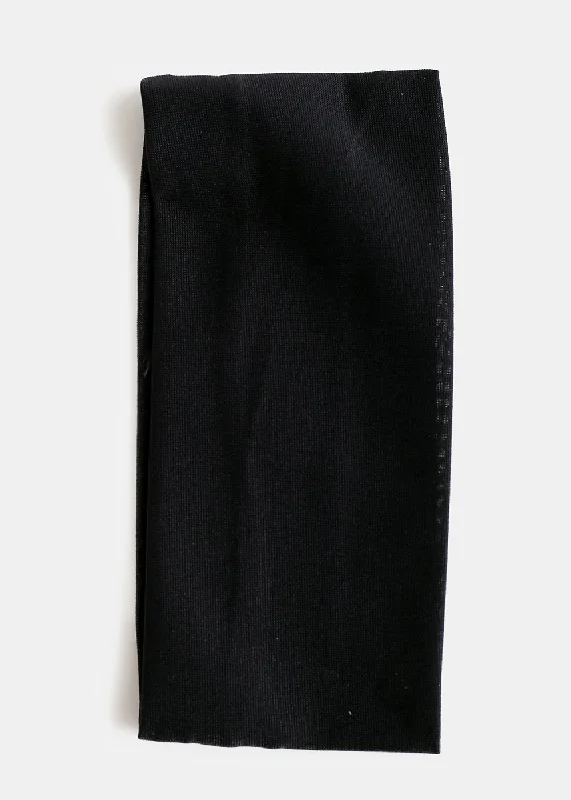 Wide Stretchy Black Headband