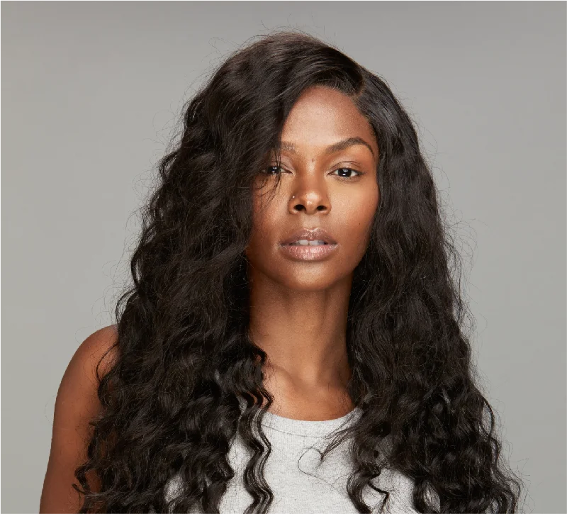 cheap lace front wigs -Standard Lace Brazilian Deep Wave 5x5 Closure Wig