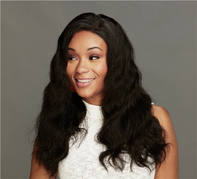 affordable curly wigs for women -Standard Lace Malaysian Body Wave 4x4 Closure Wig