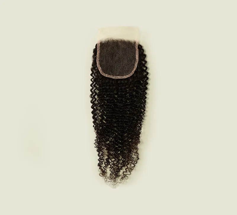 wigs for daily wear -Peruvian Curly 4x4 HD Lace Closures