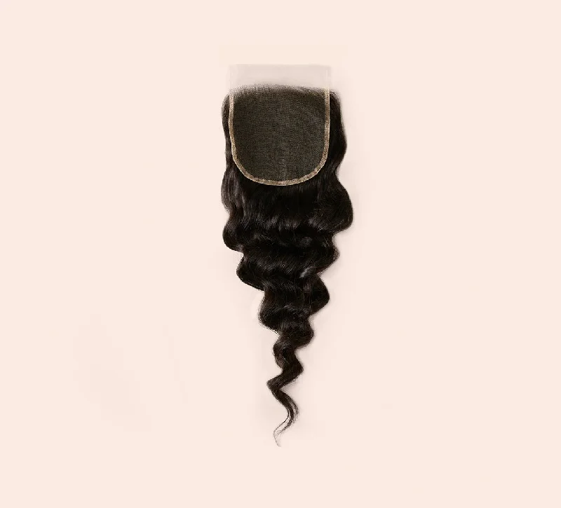 wigs for holiday parties -Brazilian Loose Wave 5x5 HD Lace Closures