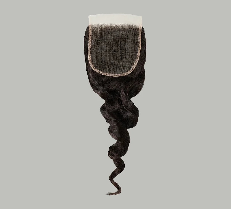 wigs for summer festivals -Virgin Peruvian Loose Wave 5” x 5” Standard Lace Closure