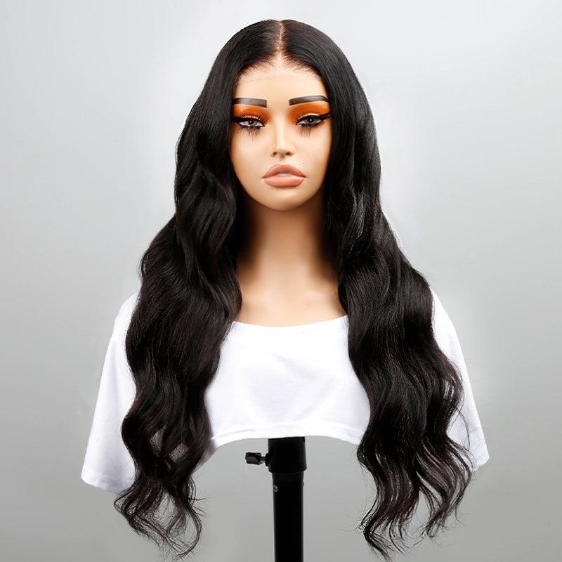 pre-styled wigs for women -7X5 Pre-plucked Glueless Bleached Knots Wear Go Body Wave Wig