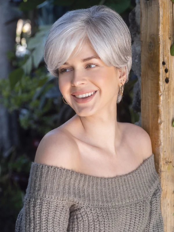 synthetic wigs for long hair -Pixie Top Piece Mono - Open Box