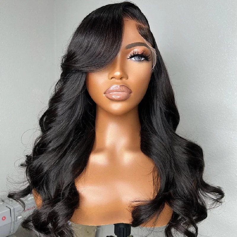 ombre wigs for women -WOWANGEL 13X4 HD Lace Frontal Wigs Premium Raw Hair Body Wave