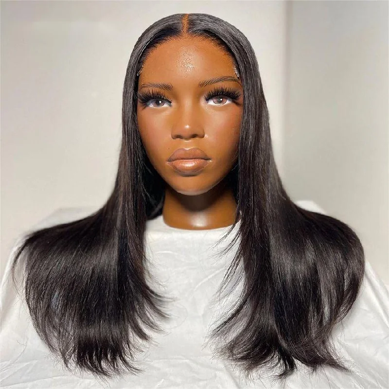 wigs with low maintenance -WOWANGEL 5x5 HD Lace Closure Wig Straight