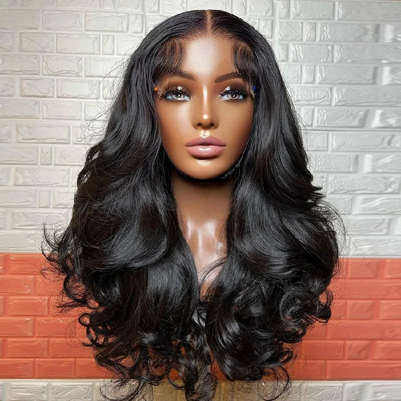 affordable wigs for women -WOWANGEL 7x7 Skinlike Real HD Lace Closure Wig 250% Density Body Wave Glueless