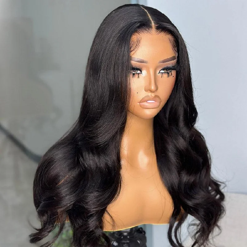 high-end wigs for women -WOWANGEL Pre-Everything 9X6 Wear Go Glueless Wig HD Lace Wigs Body Wave