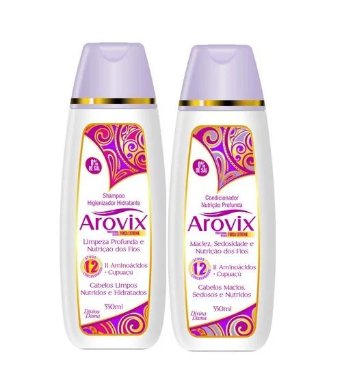 best products for hair loss prevention in women -11 Amino Acids Cupuaçu Softness Silkiness Nutrition Arovix 2x350ml - Divina Dama