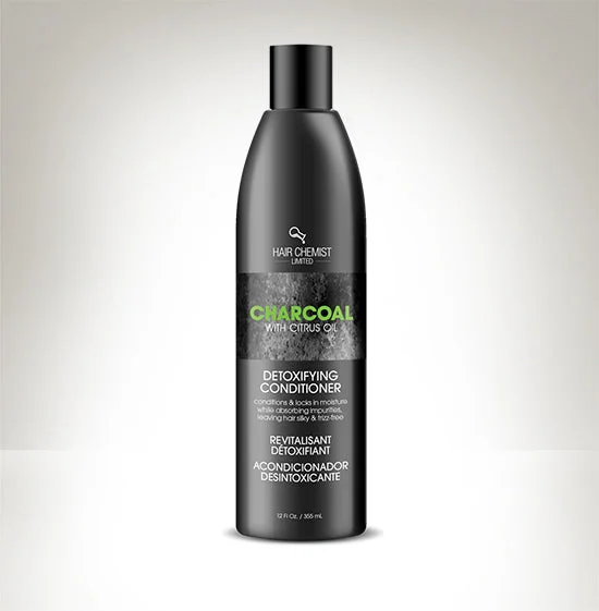 tips for keeping curly hair hydrated all day -Hair Chemist Charcoal Detoxifying Conditioner 10 oz.