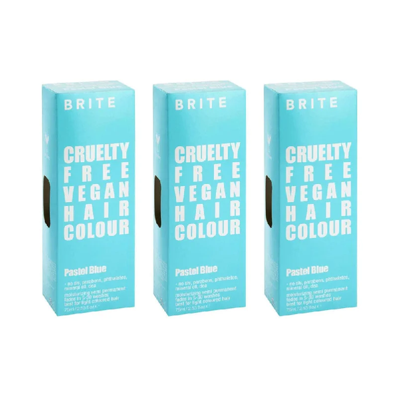 how to hydrate dry, damaged hair with natural remedies -3x Brite Semi Permanent Hair Colour Pastel Blue 75ml