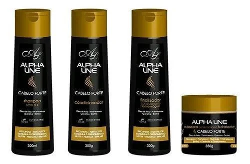 best deep conditioning treatments for hair breakage -Alpha Line Kit 4 Sham + Conditioner+ Final + Mas Stronghair - Alpha Line