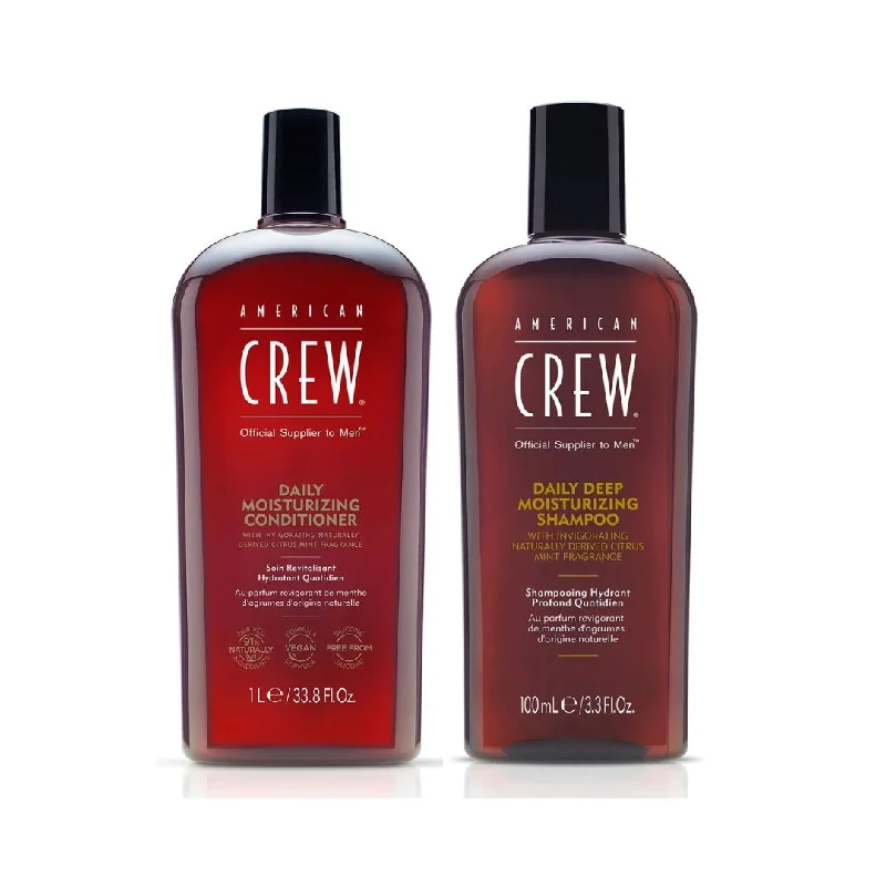 American Crew Daily Moisturizing Shampoo & Conditioner Duo 100ml