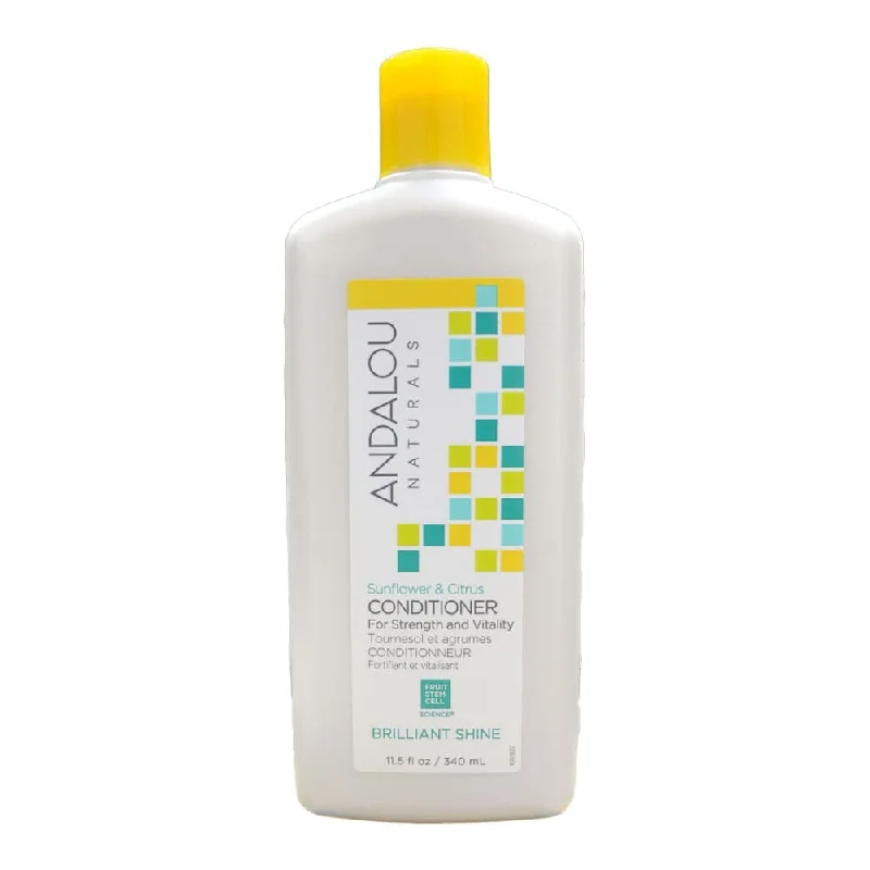 effective hair care for managing scalp sensitivity -Andalou Naturals Brilliant Shine Sunflower & Citrus Conditioner 340ml