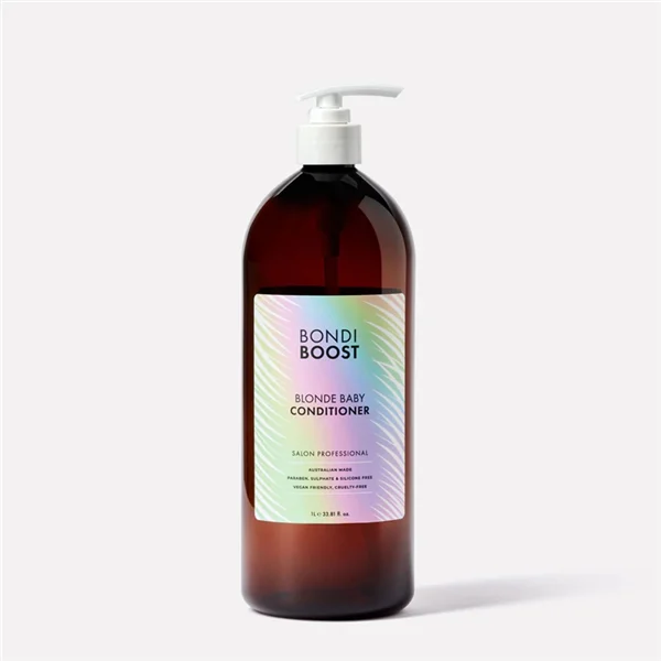 best leave-in conditioner for fine, dry hair -BondiBoost Blonde Baby Toning Conditioner 1 Litre