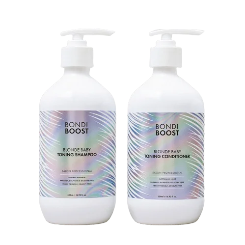 Bondi Boost Blonde Baby Toning Shampoo and Conditioner 500ml Bundle