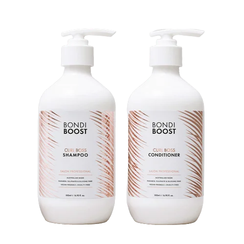 Bondi Boost Curl Boss Shampoo and Conditioner 500ml Bundle