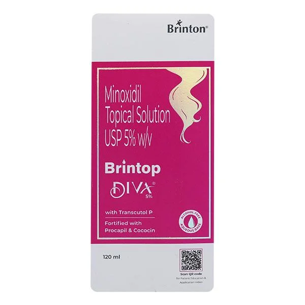 tips for repairing over-processed hair with oils -Brintop Diva Topical Solution 5% 120ML