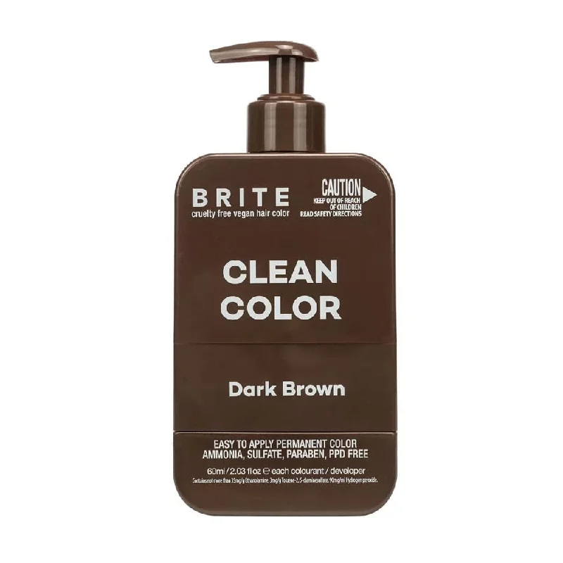 best hair care routine for preventing dry scalp -Brite Clean Color Dark Brown