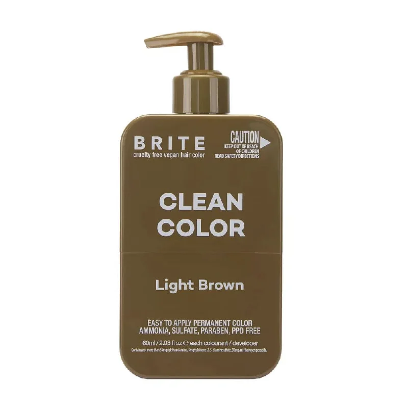 how to maintain volume in fine hair throughout the day -Brite Clean Color Light Brown