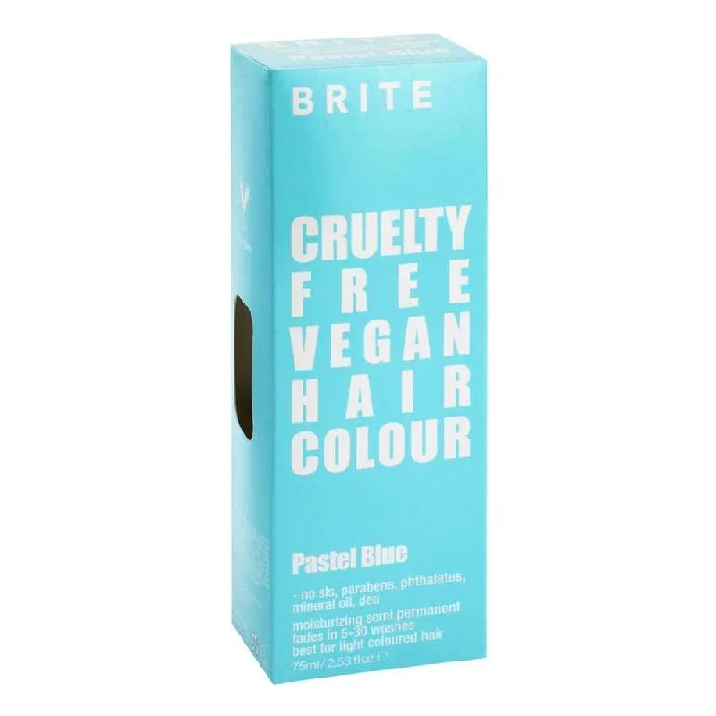 how to restore shine to damaged color-treated hair -Brite Semi Permanent Hair Colour Pastel Blue 75ml