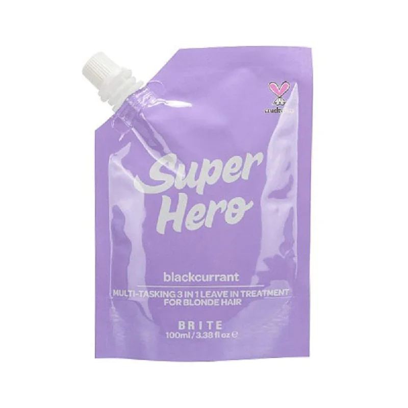 how to protect hair from environmental damage naturally -Brite Super Hero Blackcurrant 3-In-1 Treatment 100ml