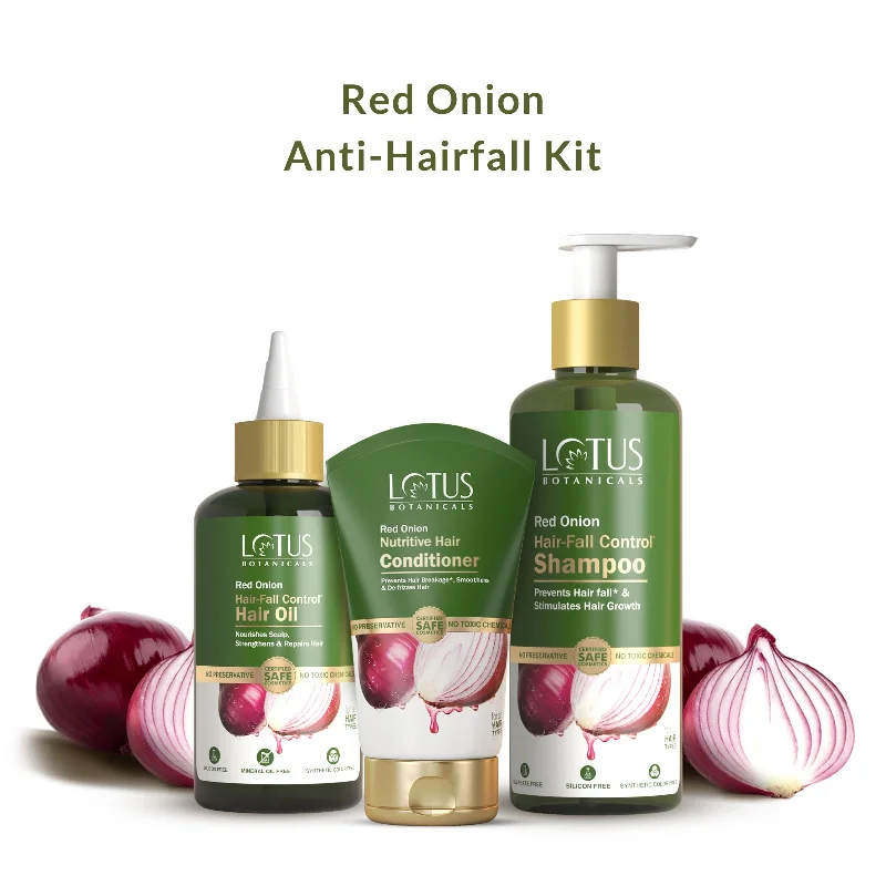 tips for reducing hair fall naturally after pregnancy -Red Onion Anti HairFall Combo