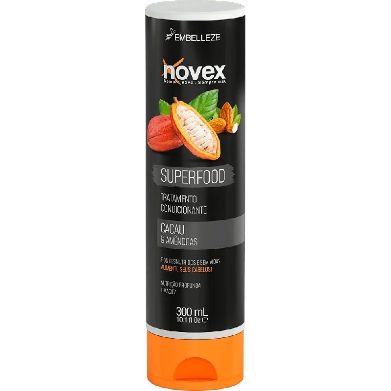 how to keep hair from becoming flat and lifeless -Novex Conditioner Superfood Cocoa And Almonds 300ml