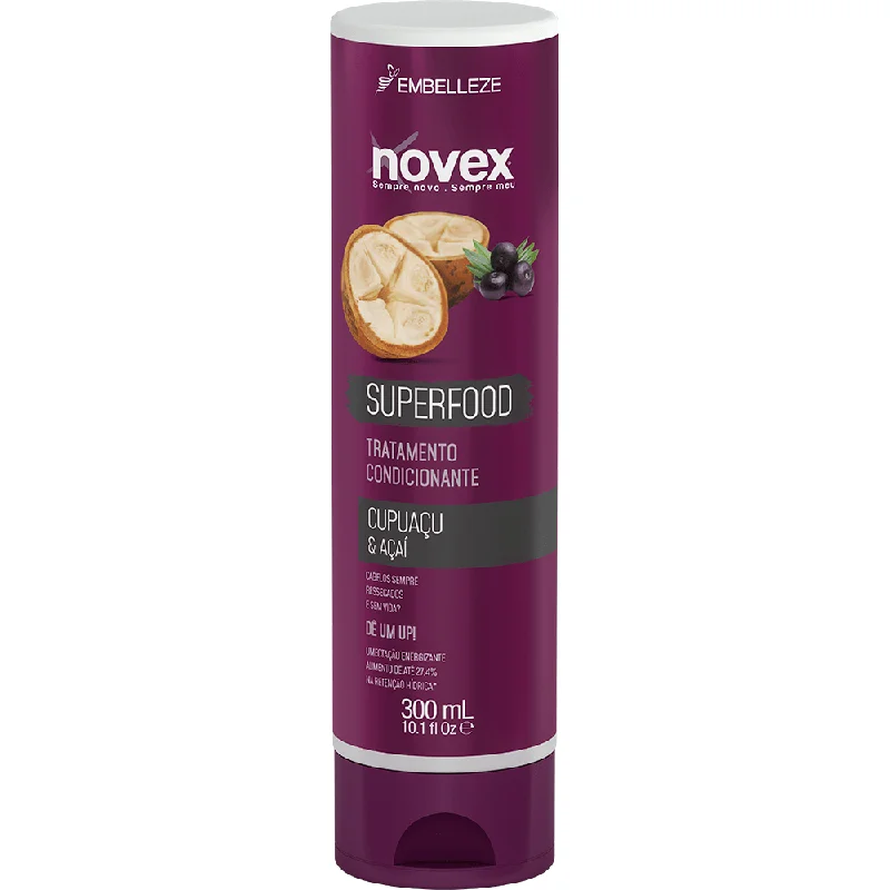 best oils for improving hair elasticity and strength -Novex Conditioner Superfood Cupuaçu And Acai 300ml