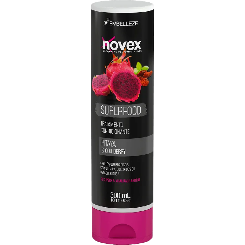 how to prevent greasy hair with natural remedies -Novex Conditioner Superfood Pitaya And Gojiberry 300ml