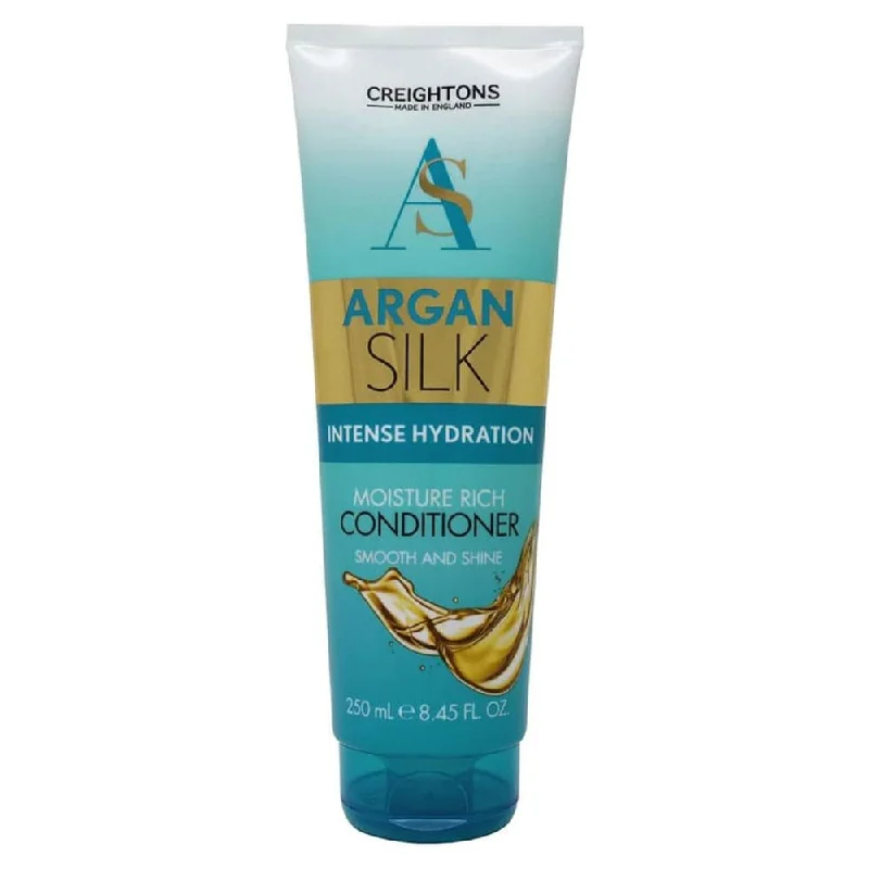 how to keep hair healthy in dry, cold climates -Creightons Argan Silk Moisture Rich Conditioner 250ml