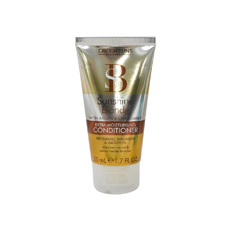 nourishing treatments for dry scalp and flaky skin -Creightons Sunshine Blonde Extra Moisturising Conditioner 50ml