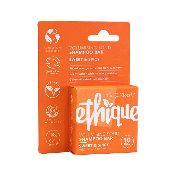 Ethique Bar Shampoo Volumising Solid Sweet & Spicy (Adds Oomph To Fine Hair) 15g