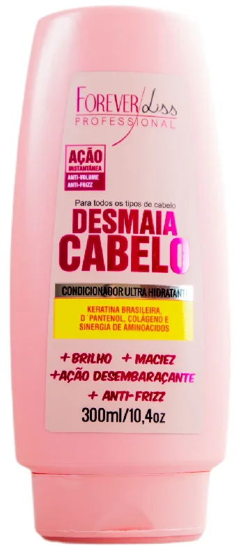 hair care routine for preventing scalp irritation -Desmaia Cabelos Hair Faints Ultra Moisturizing Conditioner 300g - Forever Liss