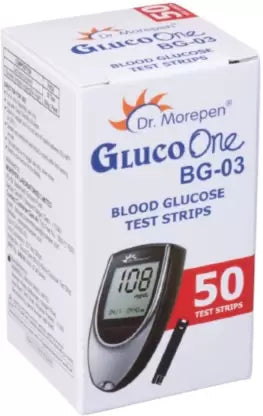 Dr Morepen Gluco One BG 03 Blood Glucose Test Strip (50 Strips)