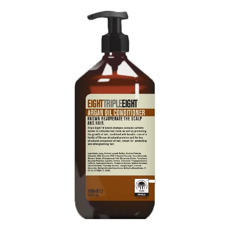 tips for avoiding hair thinning from stress -Eight Triple Eight Conditioner Argan Oil 1L