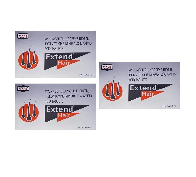 best shampoo for reducing scalp dryness and irritation -Extend hair tab 1x10 tab, pack of 3