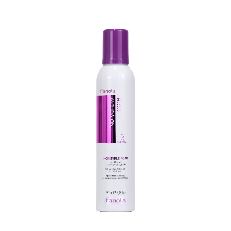 hair care for sensitive scalp without irritation -Fanola No Yellow Mousse Conditioner 250ml