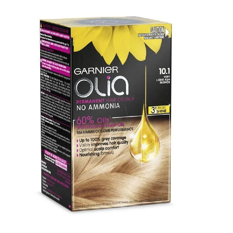 how to keep hair healthy in dry, cold climates -Garnier Olia Permanent Hair Colour 10.1 Very Light Ash Blonde