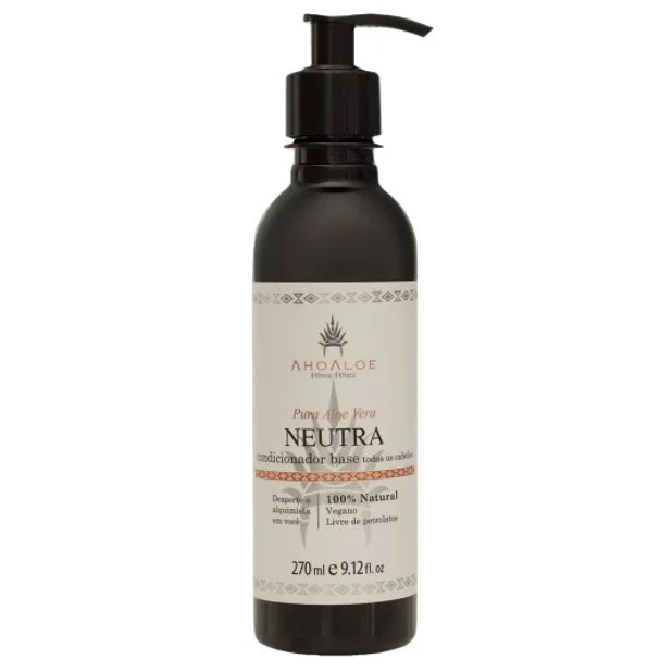 tips for growing thicker hair without chemicals -Hair Care Beauty Neutral Base Vegan Conditioner Streghtening 270ml - Ahoaloe